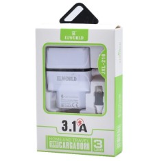 Incarcator Universal Usb cu 3 Porturi si Cablu Micro Usb Elworld JXL 218