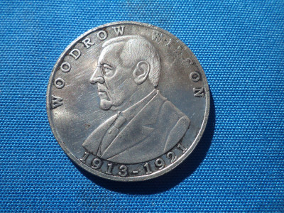 Medalie PRESEDINTEWOODROW WILSON 1913/1921 -SUA foto