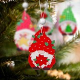 Set decoratiuni brad - pentru agatat, spiridusi din lemn - 4 tipuri - 12 buc/pachet, Familly Christmas