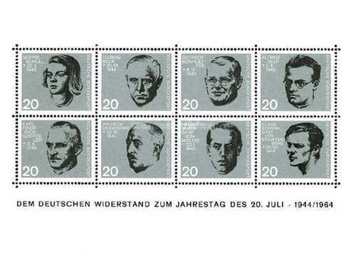 Germania 1964 - 20 de ani de la tentativa de asasinare a lui Hitler, bloc neuzat