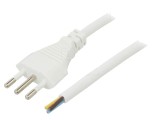 Cablu Electric 3x0.75mm2 PVC Alb 1m 10A