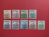 1919 - EMISIUNEA CLUJ - TIMBRE SECERATORII - MAGYAR KIR POSTA ( CU SARNIERA ) - EXPERTIZA BODOR