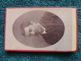 SUPERBA fotografie , anii 1880,atelier SYLVAIN -PARIS .Distinsul domn JEAN BACALU .de colectie