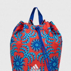 adidas Performance rucsac Farm Rio femei, culoarea roșu, mic, cu model IS3348