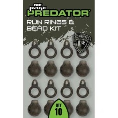 Fox Rage Predator Camo Run Rings &amp;amp; Bead Kit, 10buc/pac foto