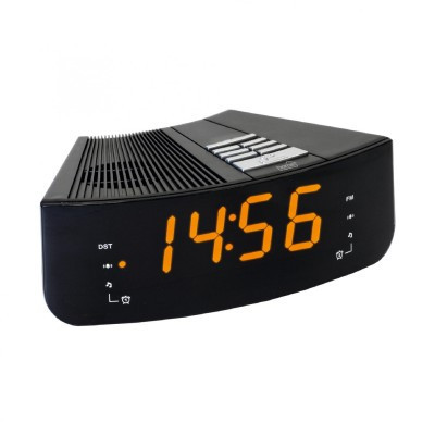 Ceas desteptator digital cu LED si radio 170 x 60 x 120 mm 340 g