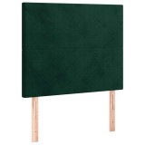 Cumpara ieftin Tablie de pat verde inchis 90x5x118/128 cm catifea