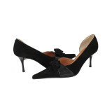 Pantofi cu toc dama piele naturala - Salamandra Design negru - Marimea 38