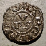 Italia Arhiepiscopia Ravena Denar Argint/Billon sec. XIV (1300-1399) 0.6g/16mm