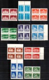 Romania 1973, LP 837, Monumente, valori mici (uzuale), blocuri de 4, MNH!