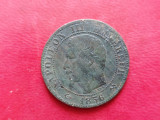 Moneda 5 centimes 1856 B Franta