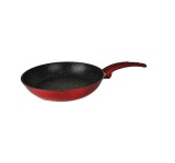 Tigaie antiaderenta din aluminiu cu inductie si pereti grosi 28cm Metal Red Line Handy KitchenServ, Perfect Home