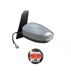 Oglinda exterioara Ford C-Max, 11.2010-, partea Stanga, culoare sticla crom, sticla asferica, cu carcasa grunduita, cu incalzire, ajustare electrica,