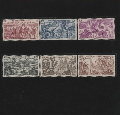 Africa Occidentala , Colonii franceze 1946 - Omnibuse , Ajutorul pentru copii , serie 6 valori, dantelate , MNH , Mi.28-33 foto