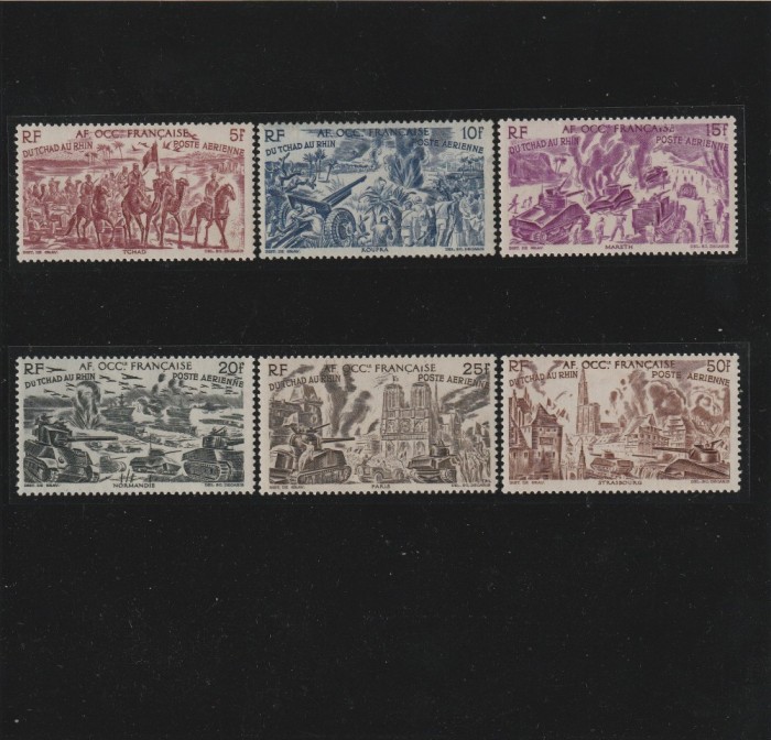 Africa Occidentala , Colonii franceze 1946 - Omnibuse , Ajutorul pentru copii , serie 6 valori, dantelate , MNH , Mi.28-33
