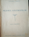 Neamul Galesestilor (Alexandru G. Galesescu, interbelică, fara an, cam 1930)