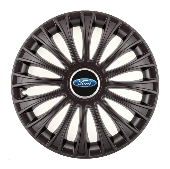 Set 4 Capace Roti, potrivite jantelor de R14, pentru Ford, model dino Negru
