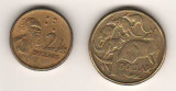 SV * Australia LOT ONE DOLLAR 2009 + TWO DOLLARS 1988 * Regina Elisabeth II, Australia si Oceania, Cupru-Nichel