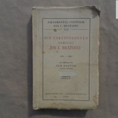 Din corespondenta familiei Ion C Bratianu 1861-1883 vol I, editia a doua