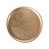 Tava Craciun lemn auriu 30 cm