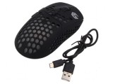 Mouse optic neagră USB A fără fir - 6 butoane: Mouse optic neagră fără fir