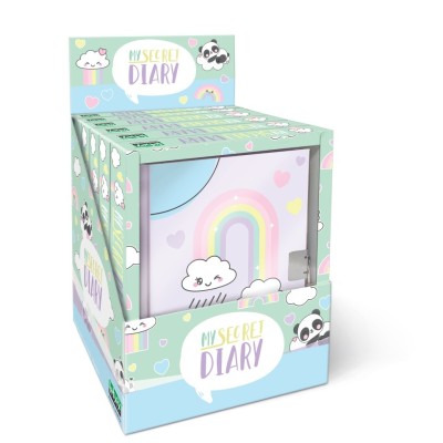 Jurnal Rainbow, make me happy, cu cutie cadou, 80 de pagini, 13 x 18 cm (6 foto