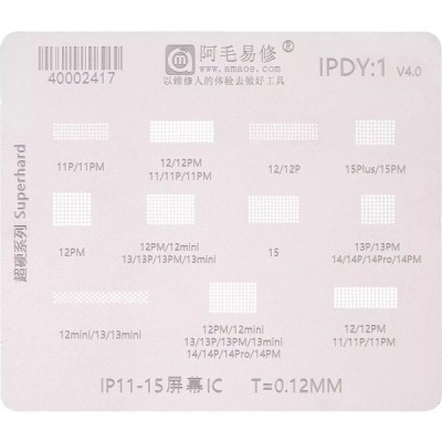 Sita BGA Amaoe pentru Apple iPhone 11 - 15 Series, LCD IC foto