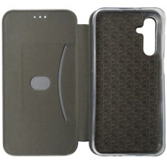 Husa tip carte cu stand Elegance gri pentru Samsung Galaxy A15 4G, 5G