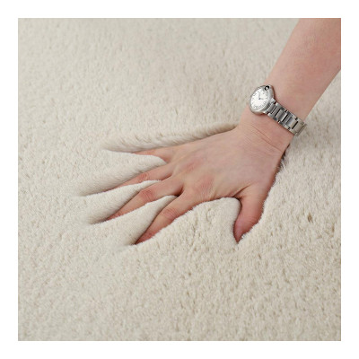 Covor cu blanita Shaggy Heinner, 160 x 230 cm, 2100 g/m2, poliester, spate bumbac, Crem foto