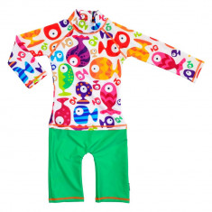 Costum de baie Funny Fish marime 74- 80 protectie UV Swimpy for Your BabyKids foto