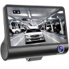 Camera Auto Tripla Fata, Interior, Spate, 4&quot;, Full HD, Design Tip Monitor, Negru