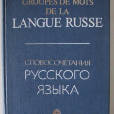 GROUPES DE MOTS DE LA LANGUE RUSSE , DICTIONNAIRE PRATIQUE POUR LES FRANCOPHONES par B.V. BRATOUS ...G.I. ENTREU , 1979, TEXT IN RUSA SI FRANCEZA
