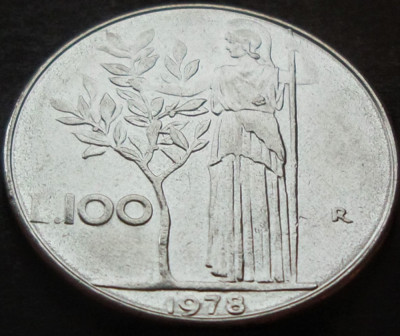 Moneda 100 LIRE - ITALIA, anul 1978 *cod 1361 foto