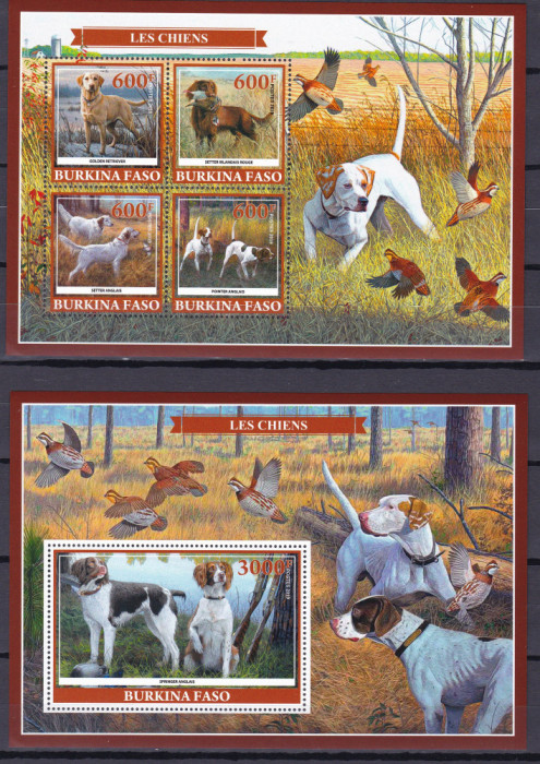 Burkina Faso 2009 fauna caini kleib.+ bloc MNH w74