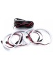 Kit Angel Eyes LED COTTON pentru BMW E36 4x131mm, Xenon Bright