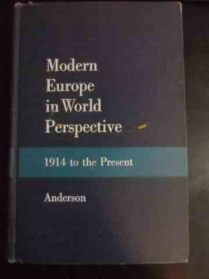 Modern Europe In World Perspective 1914 To The Present - Eugene N. Anderson ,545464 foto