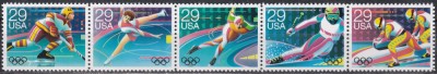 SUA 1992 - Jocurile Olimpice de iarnă - Albertville, Staif, MNH foto
