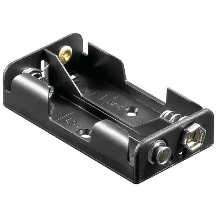 Suport baterii 2x AA R6 cu Conector Tip 9V 46904 Goobay