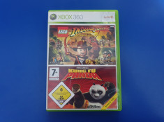 LEGO Indiana Jones The Original Adventures + Kung Fu Panda - jocuri XBOX 360 foto