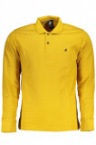 Cumpara ieftin Tricou polo barbati cu maneca lunga si imprimeu cu logo galben, 2XL, U.S. GRAND POLO EQUIPMENT &amp; APPAREL