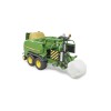 Jucarie Bruder Masina Infoliat Baloti Rotunzi John Deere C441R, Scara 1:16, Utilaj Agricol