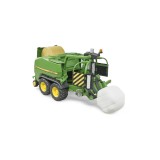 Jucarie Bruder Masina Infoliat Baloti Rotunzi John Deere C441R, Scara 1:16, Utilaj Agricol