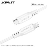 Cumpara ieftin Cablu Acefast type c - lightning C3-01 alb
