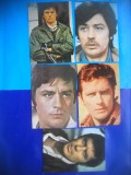 HOPCT LOT NR 1229 ALAIN DELON-ACTORI/ARTISTI-5 CARTI POSTALE-NECIRCULATE