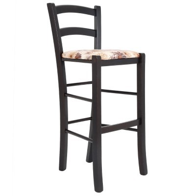 SCAUN PAESANA BAR - CADRU WENGE - STOFA - DIVERSE CULORI - Stofa Print-028-fluturi