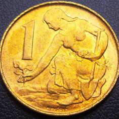 Moneda 1 COROANA - CEHIA, anul 1992 *cod 489 A - A.UNC