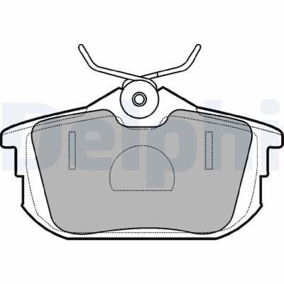 DELPHI LP1593 set placute frana,frana disc foto