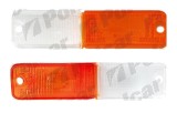 Dispersor lampa semnalizare fata cu pozitie Fso Polonez 01.1978-12.2002 Daewoo LUBLIN II 05.1997- BestAutoVest, Alb - Orange partea dreapta