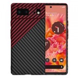 Husa pentru Google Pixel 6, Techsuit, Carbonite FiberShell Vortex, Rosie
