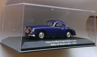 Macheta raliu Simca 8 Gordini Sport Monte Carlo 1950 - Rally Atlas 1/43 foto
